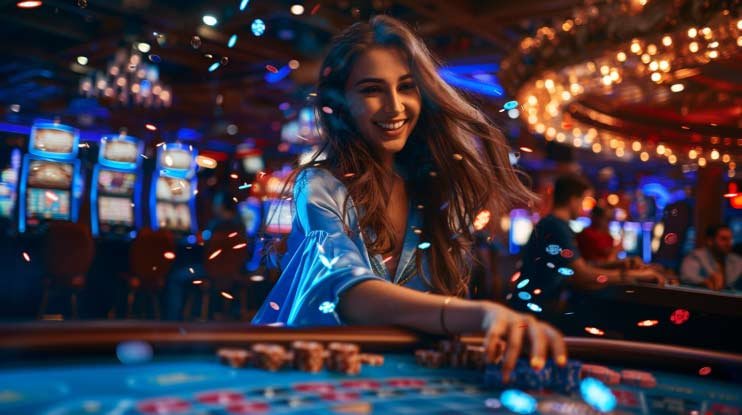Tampilan live dealer Crazy Time di gacorway dengan roda berputar dan antarmuka taruhan real-time